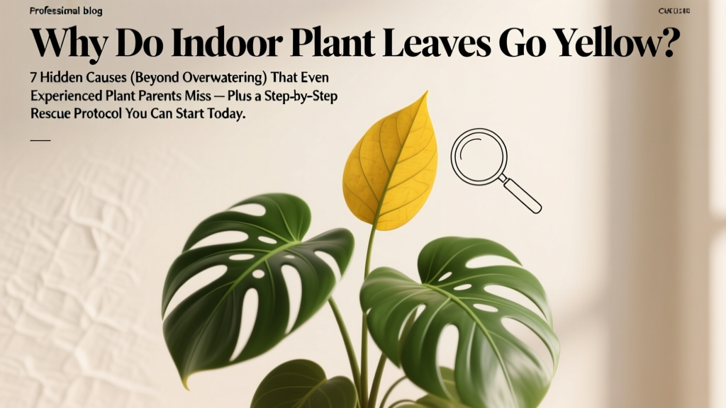 Small Why Do Indoor Plant Leaves Go Yellow? 7 Hidden Causes (Beyond Overwatering) That Even Experienced Plant Parents Miss — Plus a Step-by-Step Rescue Protocol You Can Start Today