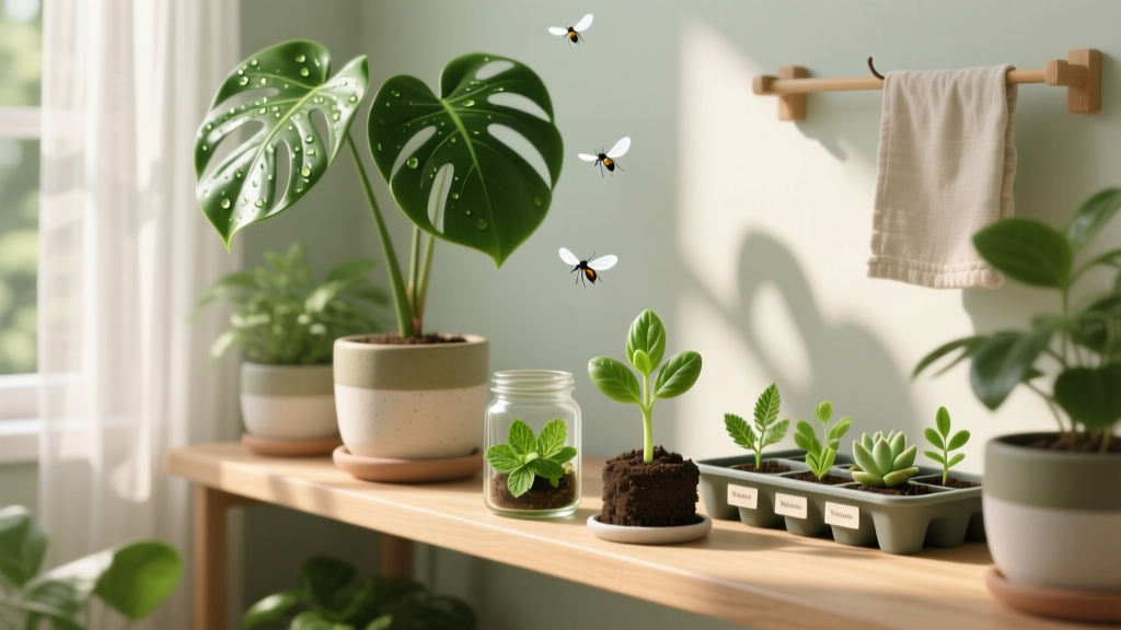 How to Get Rid of Flies on Indoor Plants Naturally — Plus Propagation Tips That Prevent Pest Recurrence (7 Science-Backed, Pet-Safe Steps You’re Probably Skipping)