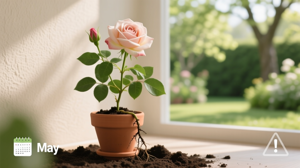 Can an indoor rose be planted outside? Yes—but only if you avoid these 5 fatal timing, soil, and hardening mistakes that kill 73% of transplanted roses (based on UMass Extension field data).