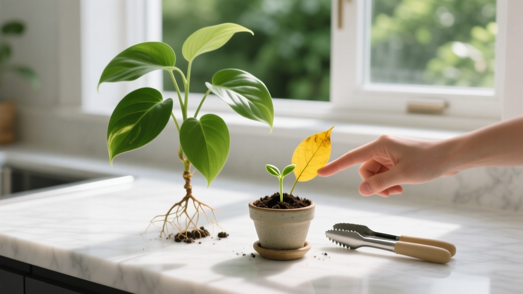 How to Propagate Pothos in Soil When Leaves Are Yellow: A Step-by-Step Rescue Guide That Saves Your Plant (Not Just Starts New Ones)