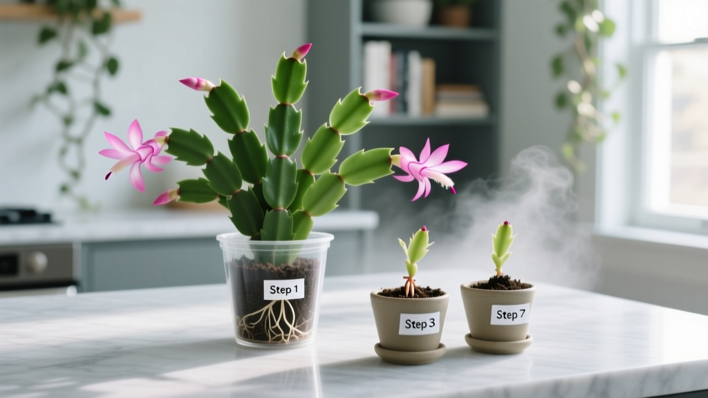 How to Care for a Christmas Cactus Houseplant from Cuttings: The 7-Step Propagation Guide That Prevents Rot, Boosts Rooting Success by 83%, and Delivers Blooms in Under 12 Months — No Greenhouse Needed