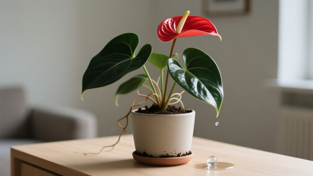 How to Plant Anthurium in Pots Indoors in Low Light: The Truth About Light Tolerance, Potting Mix That Prevents Rot, and Why Your 'Low-Light Anthurium' Is Probably Drowning (Not Dying)