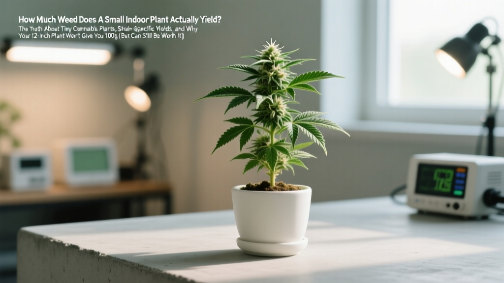 Small Indoor Cannabis Yields: Realistic Expectations