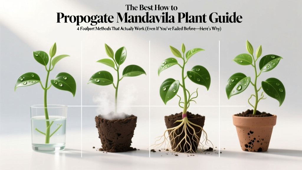 The Best How to Propagate Mandevilla Plant Guide: 4 Foolproof Methods That Actually Work (Even If You’ve Failed Before—Here’s Why)
