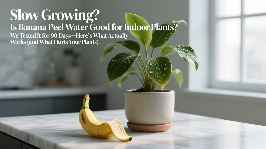 Slow Growing? Is Banana Peel Water Good for Indoor Plants? We Tested It for 90 Days—Here’s What Actually Works (and What Hurts Your Plants)