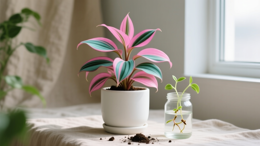 Stop Wasting Time & Cuttings: The 3-Week Propagation Method That Actually Works for Fast Growing How to Propagate a Moses in the Cradle Plant — No Root Rot, No Guesswork, Just Thriving Pink-and-Teal Clones