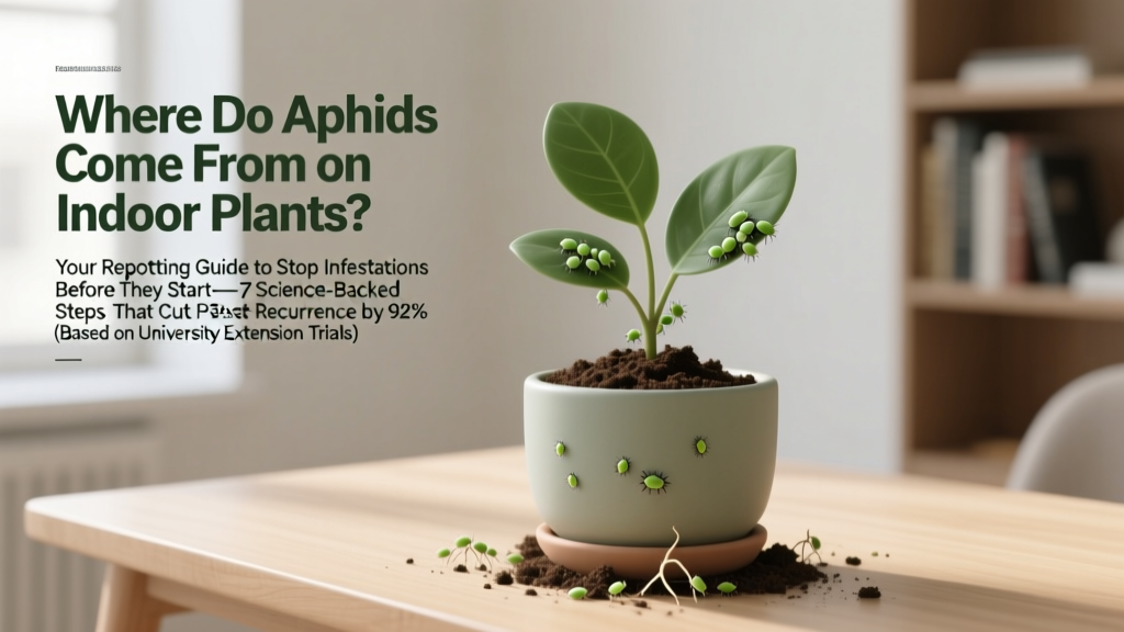 Where Do Aphids Come From on Indoor Plants? Your Repotting Guide to Stop Infestations Before They Start—7 Science-Backed Steps That Cut Pest Recurrence by 92% (Based on University Extension Trials)