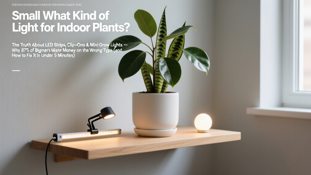 Small What Kind of Light for Indoor Plants? The Truth About LED Strips, Clip-Ons & Mini Grow Lights — Why 87% of Beginners Waste Money on the Wrong Type (and How to Fix It in Under 5 Minutes)