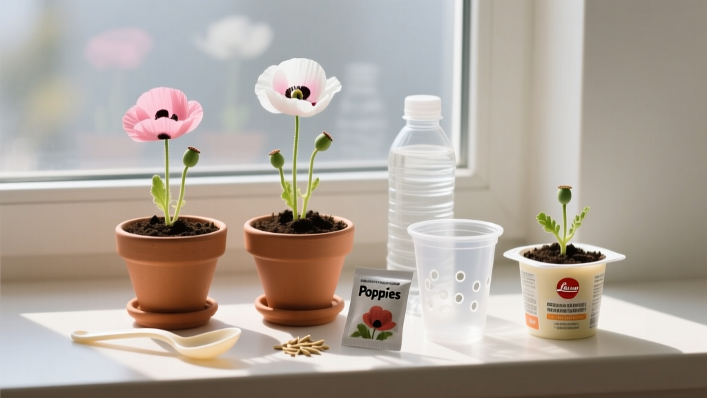 How to Plant Poppies Indoors Under $20: The Truth Is, You Don’t Need Expensive Gear — Just These 5 Dollar-Store Supplies, 10 Minutes, and a Sunny Windowsill (Real Results in 12 Days)