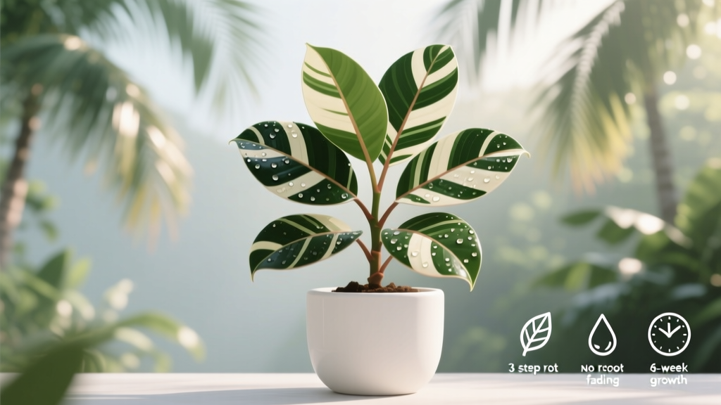 Tropical How to Propagate Variegated Rubber Plant: The 3-Step Method That Actually Saves Your Stripes (No Root Rot, No Fading—Just Vibrant New Plants in 6 Weeks)