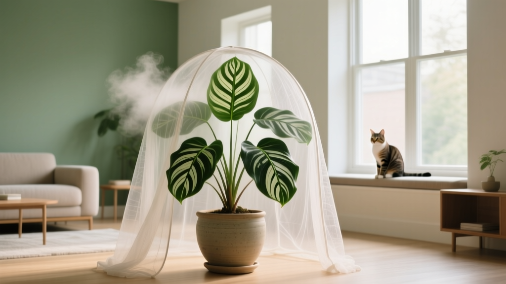 How to Safely Cover a Large Indoor Plant to Increase Humidity Without Endangering Your Cat: A Vet-Approved, Step-by-Step Guide for Toxic Plants Like Calathea, Ferns, and Peace Lilies