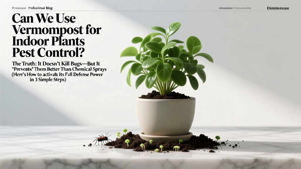 Can We Use Vermicompost for Indoor Plants Pest Control? The Truth: It Doesn’t Kill Bugs—But It *Prevents* Them Better Than Chemical Sprays (Here’s How to Activate Its Full Defense Power in 3 Simple Steps)