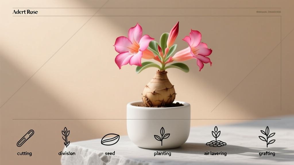 How to Propagate a Desert Rose Plant for Beginners: 5 Foolproof Methods (No Root Rot, No Failed Cuttings — Just Blooms in 90 Days)