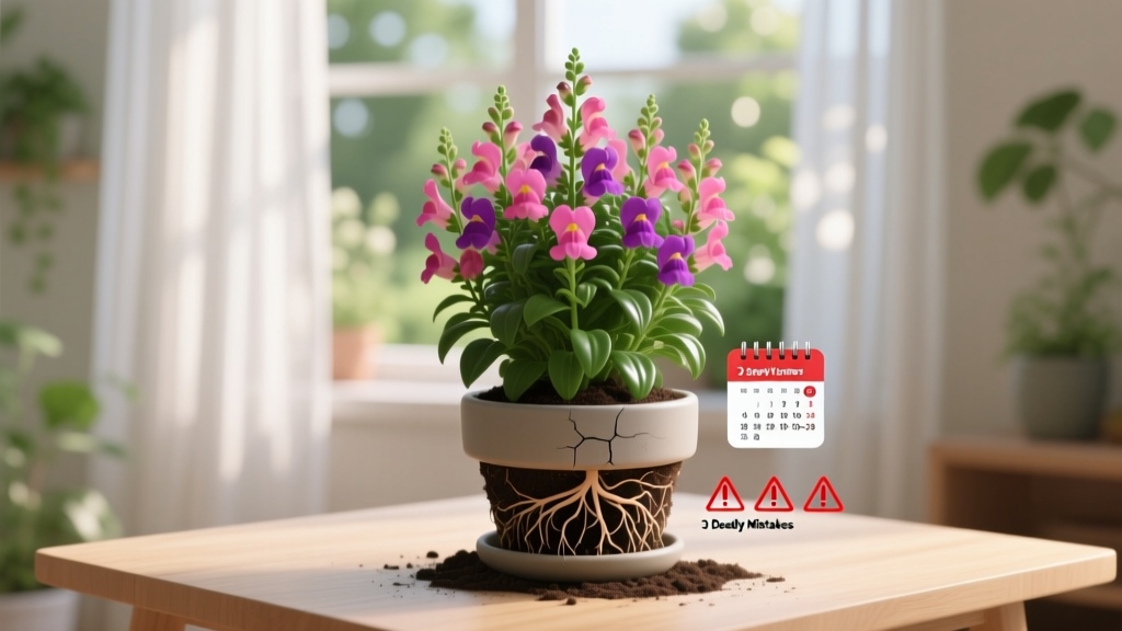Stop Losing Snapdragons Before They Bloom: Your Exact Indoor Sowing & Repotting Guide (With Zone-Specific Dates, Root-Check Timelines, and 3 Deadly Mistakes 92% of Gardeners Make)
