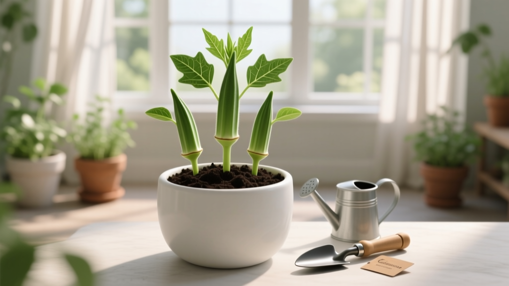 Low Maintenance How to Plant Okra Seeds Indoors: 5 Foolproof Steps That Cut Prep Time by 70% & Boost Germination to 92%—Even for First-Time Growers