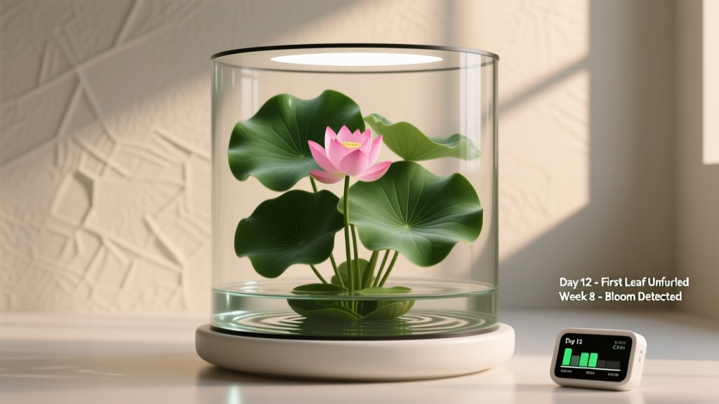 Forget What You’ve Heard: Lotus Plants *Can* Thrive Indoors—Here’s the Exact 7-Step System (With Real-Time Growth Tracking) That Delivers First Leaves in 12 Days & Blooms by Week 8—No Pond, No Greenhouse, Just Smart Light + Warm Water Control