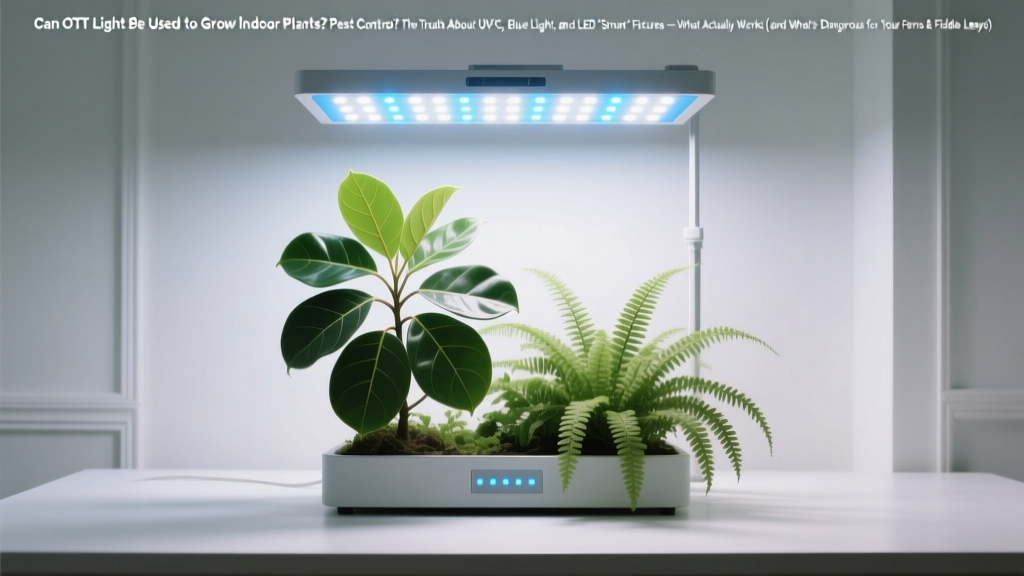 Can OTT Light Be Used to Grow Indoor Plants Pest Control? The Truth About UV-C, Blue Light, and LED 'Smart' Fixtures — What Actually Works (and What’s Dangerous for Your Ferns & Fiddle Leafs)