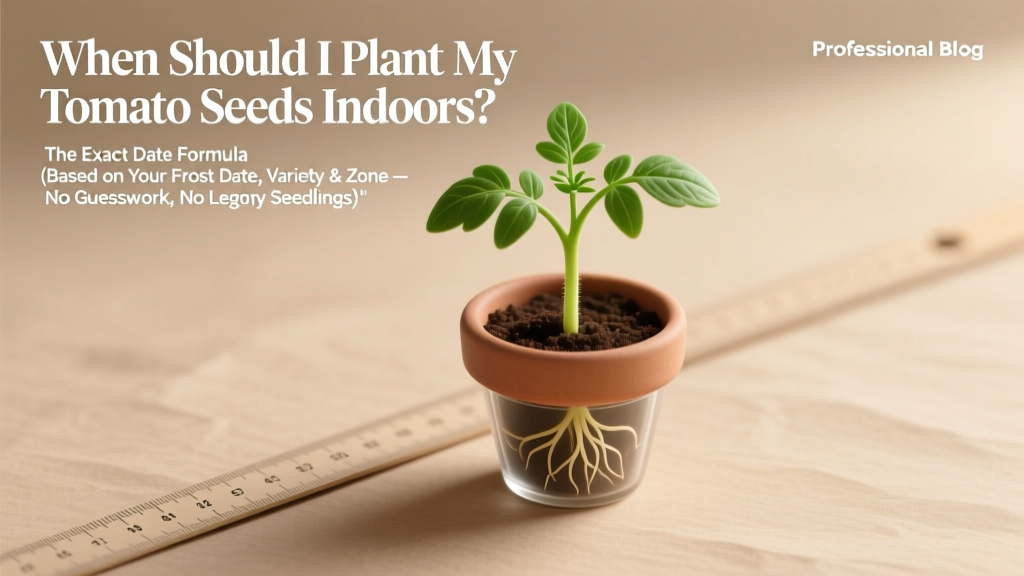 When Should I Plant My Tomato Seeds Indoors? The Exact Date Formula (Based on Your Frost Date, Variety & Zone — No Guesswork, No Leggy Seedlings)