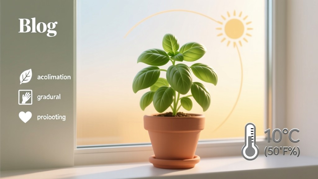 Slow growing when to bring basil plant indoors? Don’t wait until frost hits — here’s the exact temperature threshold, daylight warning signs, and 3-step acclimation checklist that saves 87% of homegrown basil from shock, leaf drop, or sudden decline.