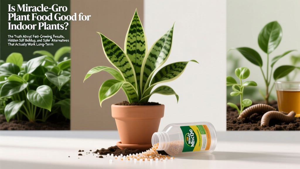 Is Miracle-Gro Plant Food Good for Indoor Plants? The Truth About Fast-Growing Results, Hidden Salt Buildup, and Safer Alternatives That Actually Work Long-Term