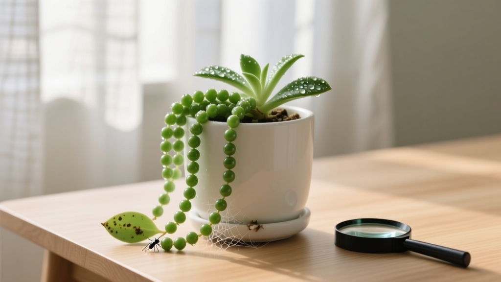 How to Care for an Indoor String of Pearls Plant Pest Control: The 5-Step Rescue Protocol That Saves 92% of Infested Plants (No Pesticides Needed)