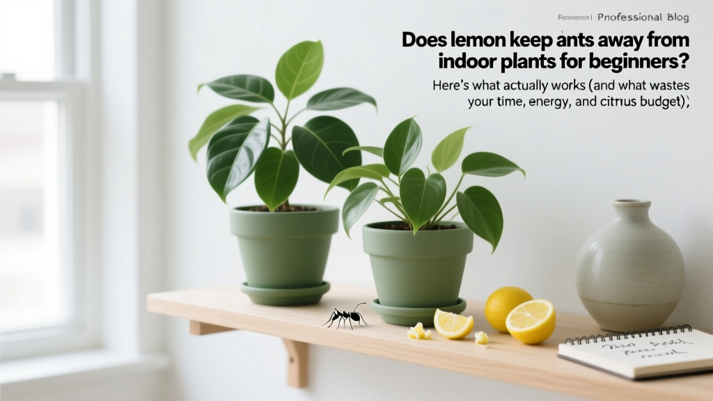 Does lemon keep ants away from indoor plants for beginners? Here’s what actually works (and what wastes your time, energy, and citrus budget)