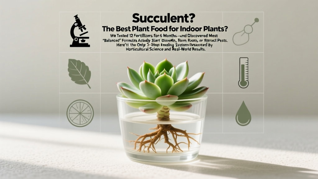Succulent what is the best plant food for indoor plants? We tested 12 fertilizers for 6 months—and discovered that most 'balanced' formulas actually stunt growth, burn roots, or attract pests. Here’s the only 3-step feeding system backed by horticultural science and real-world results.