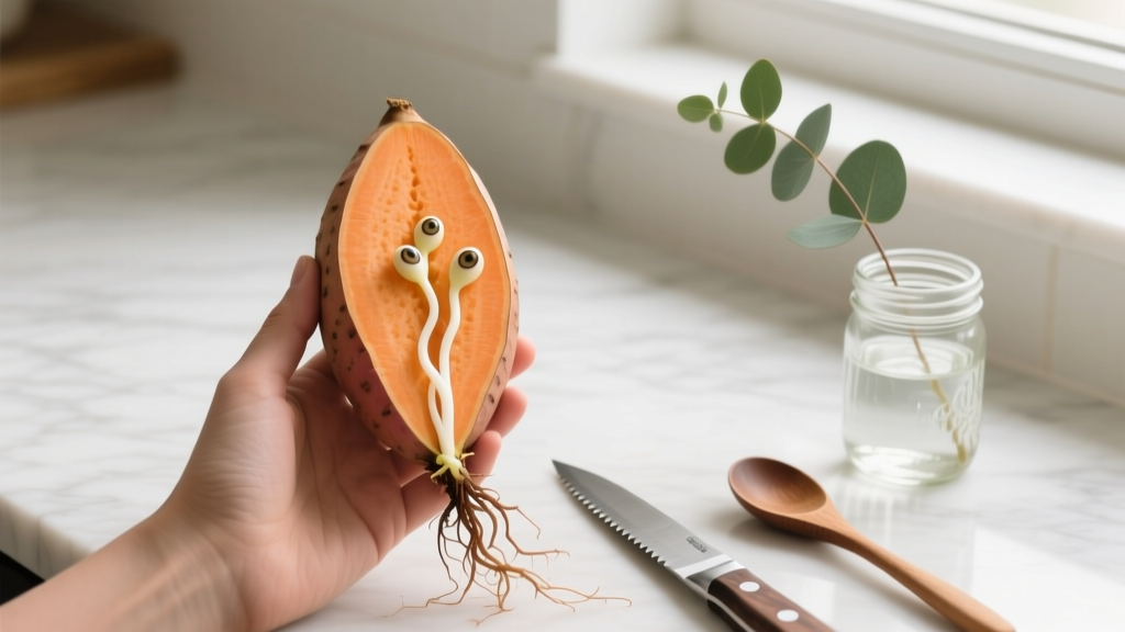 Stop Wasting Sweet Potatoes: The Exact Step-by-Step Method to Cut Sweet Potato Slips for Indoor Planting (With Timing, Tools & Propagation Tips That Actually Work)