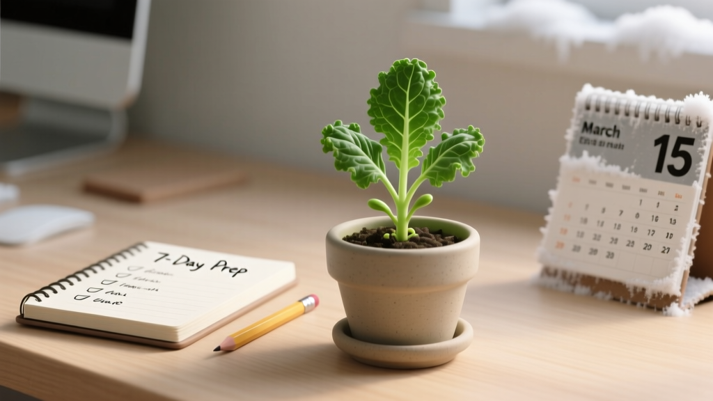 When to Plant Kale Seeds Indoors: The Exact Window (Backward-Counted from Your Last Frost Date) That Prevents Leggy Seedlings, Bolting, and Wasted Time—Plus a Foolproof 7-Day Prep Checklist