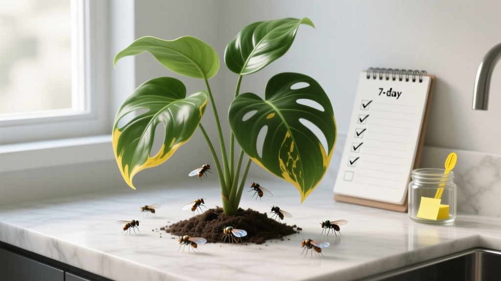 How to Get Rid of Tiny Flies on Indoor Plants with Yellow Leaves: A Step-by-Step 7-Day Rescue Plan That Fixes Both the Pests AND the Underlying Stress — No More Guesswork or Repeated Failures