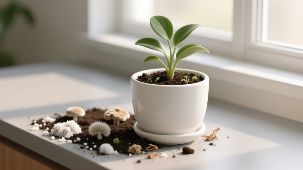 Why Is There White Stuff on My Indoor Plant Soil for Beginners? 5 Causes You’re Mistaking for Mold (Plus Exactly What to Do—No Guesswork, No Panic, Just Clear Steps)