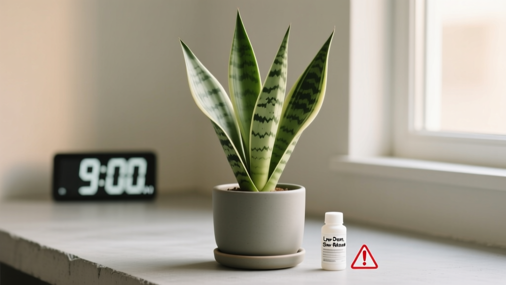 Snake Plant Fertilizer Guide: The Truth About Light Needs & Feeding — Why Over-Fertilizing in Low Light Is the #1 Cause of Root Rot (And Exactly When to Feed)