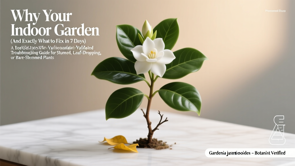 Why Your Indoor Gardenia Isn’t Growing (And Exactly What to Fix in 7 Days): A Botanist-Validated Troubleshooting Guide for Stunted, Leaf-Dropping, or Bare-Stemmed Plants