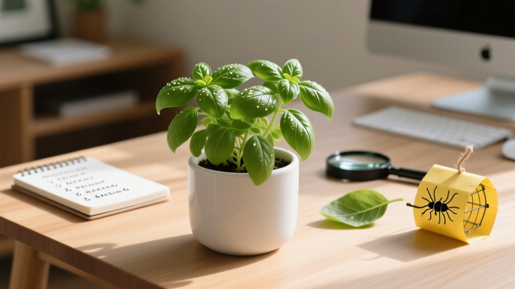 Why Is My Indoor Basil Plant Sticky? The Truth About Watering Schedules, Pest Traps, and What Your Sticky Leaves Are Really Telling You — A Step-by-Step Diagnosis Guide for Home Gardeners