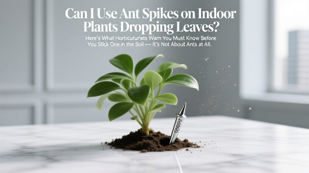 Can I Use Ant Spikes on Indoor Plants Dropping Leaves? Here’s What Horticulturists Warn You Must Know Before You Stick One in the Soil — It’s Not About Ants at All