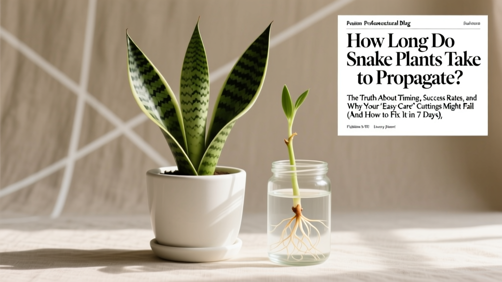 How Long Do Snake Plants Take to Propagate? The Truth About Timing, Success Rates, and Why Your 'Easy Care' Cuttings Might Fail (And How to Fix It in 7 Days)