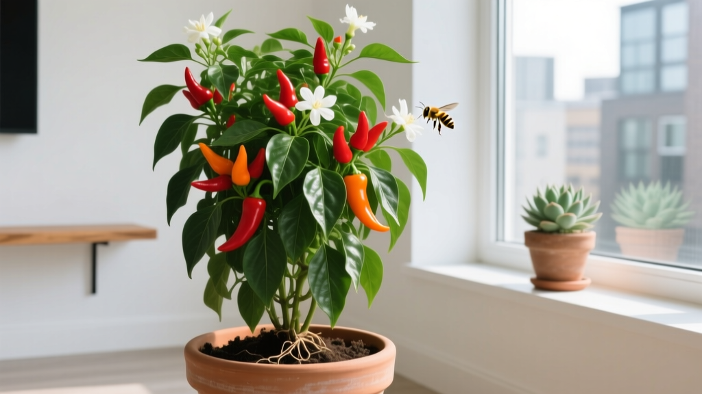 Large Chilli Plant Indoors? Stop Killing Yours—7 Science-Backed Care Rules Most Gardeners Ignore (Especially Light, Pollination & Root Space)