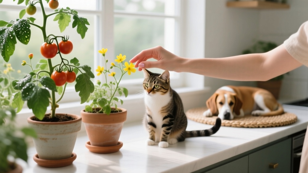 Pet Friendly How to Pollinate Indoor Tomato Plants: The 3-Minute Hand-Pollination Method That Boosts Yield by 70% (No Tools, No Risk to Cats or Dogs)