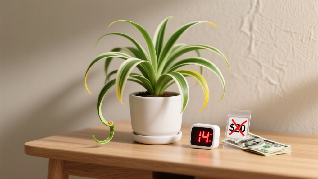 How Often to Water a Spider Plant Indoors Under $20: The Exact Schedule That Prevents Yellow Tips, Root Rot, AND Saves You Money on Replacements (No Guesswork Needed)