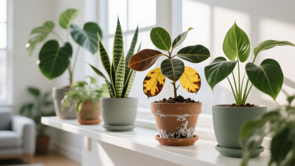 Why Are My Indoor Plants Turning Brown? A Fertilizer Guide That Fixes Burn, Salt Buildup & Nutrient Imbalance—Without Killing Your Favorites (7-Step Rescue Plan)