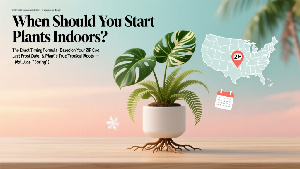 Tropical When Should You Start Plants Indoors? The Exact Timing Formula (Based on Your ZIP Code, Last Frost Date, & Plant’s True Tropical Roots — Not Just ‘Spring’)