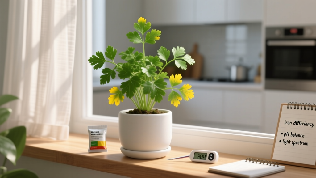 How to Plant Parsley Indoors with Yellow Leaves: 7 Science-Backed Fixes That Restore Vibrant Green in 5–10 Days (Not Just 'Water Less' Advice)