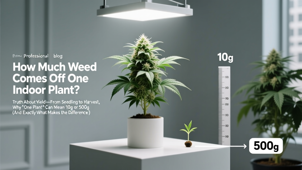 Indoor Cannabis Yield Per Plant: What Really Matters