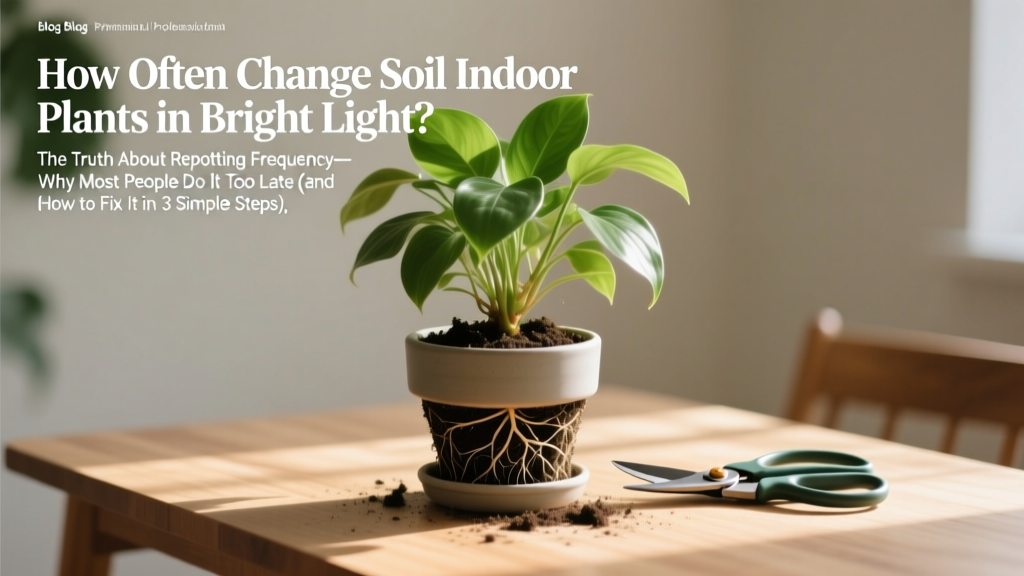 How Often Change Soil Indoor Plants in Bright Light? The Truth About Repotting Frequency—Why Most People Do It Too Late (and How to Fix It in 3 Simple Steps)