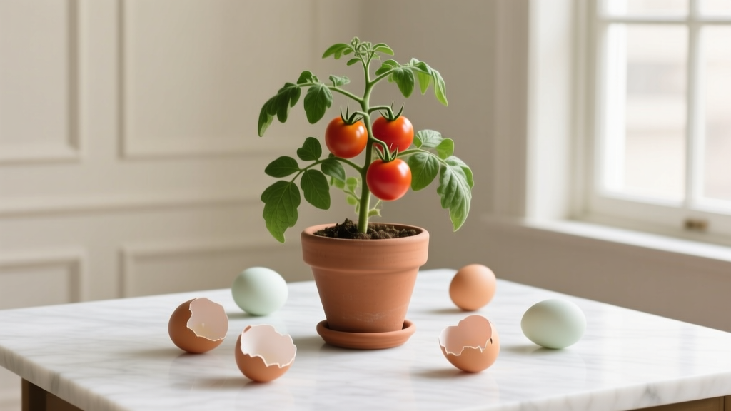 Large How to Use Eggshells for Indoor Plants: The 5-Step Calcium Boost That Stops Yellowing, Prevents Blossom End Rot in Potted Tomatoes & Saves $120/Year on Fertilizer (No Grinding Required!)