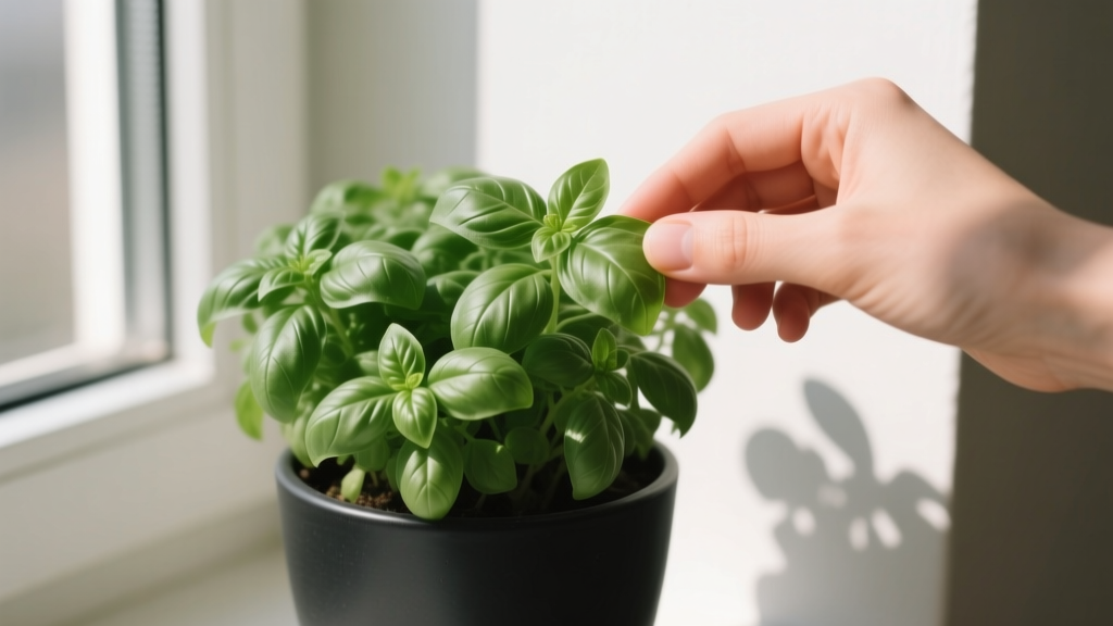 Non-Flowering How to Trim Indoor Basil Plant: The 5-Minute Pruning Method That Doubles Leaf Yield, Prevents Bitterness, and Keeps Your Herb Bushy—No Scissors Required (Just Your Fingers & Timing)