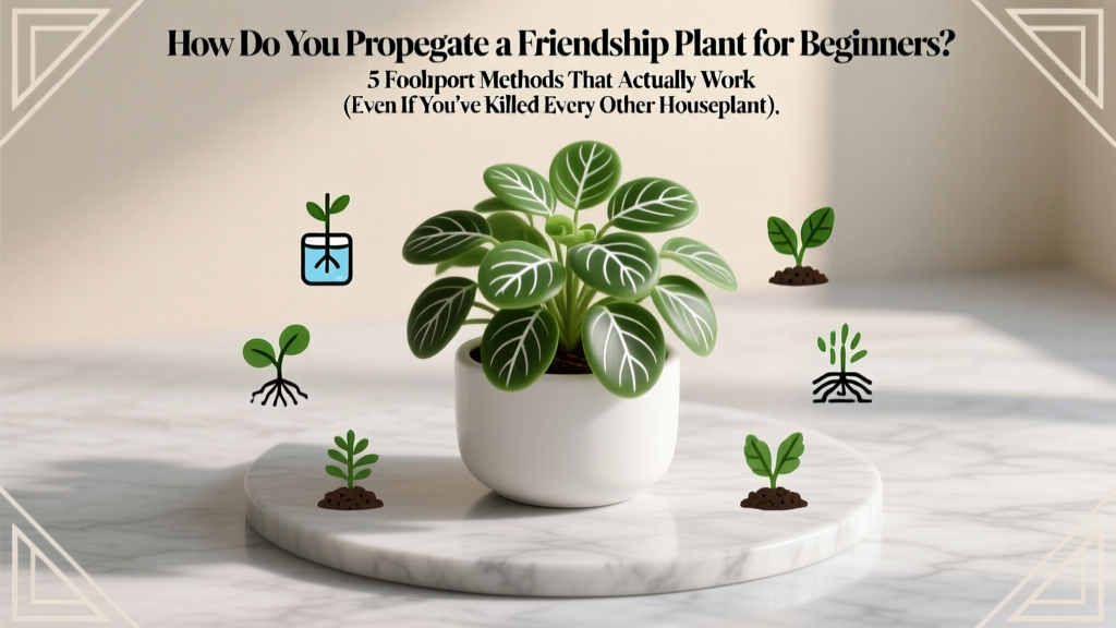 How Do You Propagate a Friendship Plant for Beginners? 5 Foolproof Methods That Actually Work (Even If You’ve Killed Every Other Houseplant)