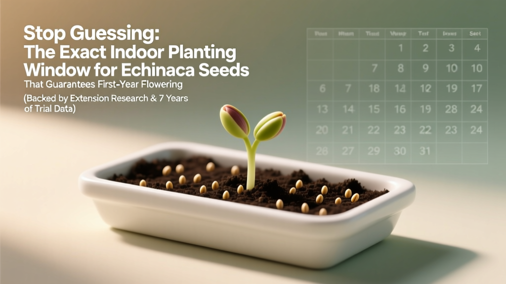 Stop Guessing: The Exact Indoor Planting Window for Echinacea Seeds That Guarantees First-Year Flowering (Backed by Extension Research & 7 Years of Trial Data)
