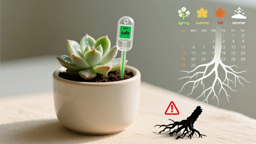 Succulent When Should You Water Your Indoor Plants? The Truth Is Not 'Every Week'—Here’s the Exact 5-Step Soil & Season Check That Prevents 92% of Root Rot (Backed by University Extension Research)