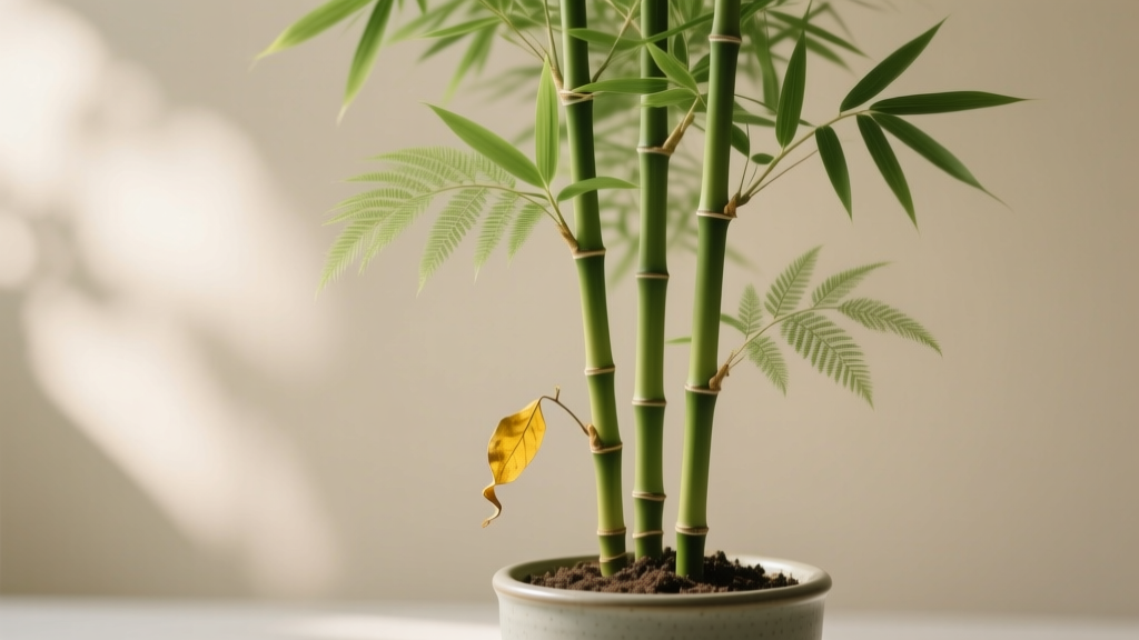 Is bamboo a low light plant dropping leaves? Here’s why your 'low-light bamboo' is shedding—and the 4 non-negotiable light, water, and humidity fixes that stop leaf drop in 7–10 days (no repotting required)